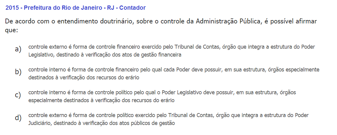 Controle da Administração Pública