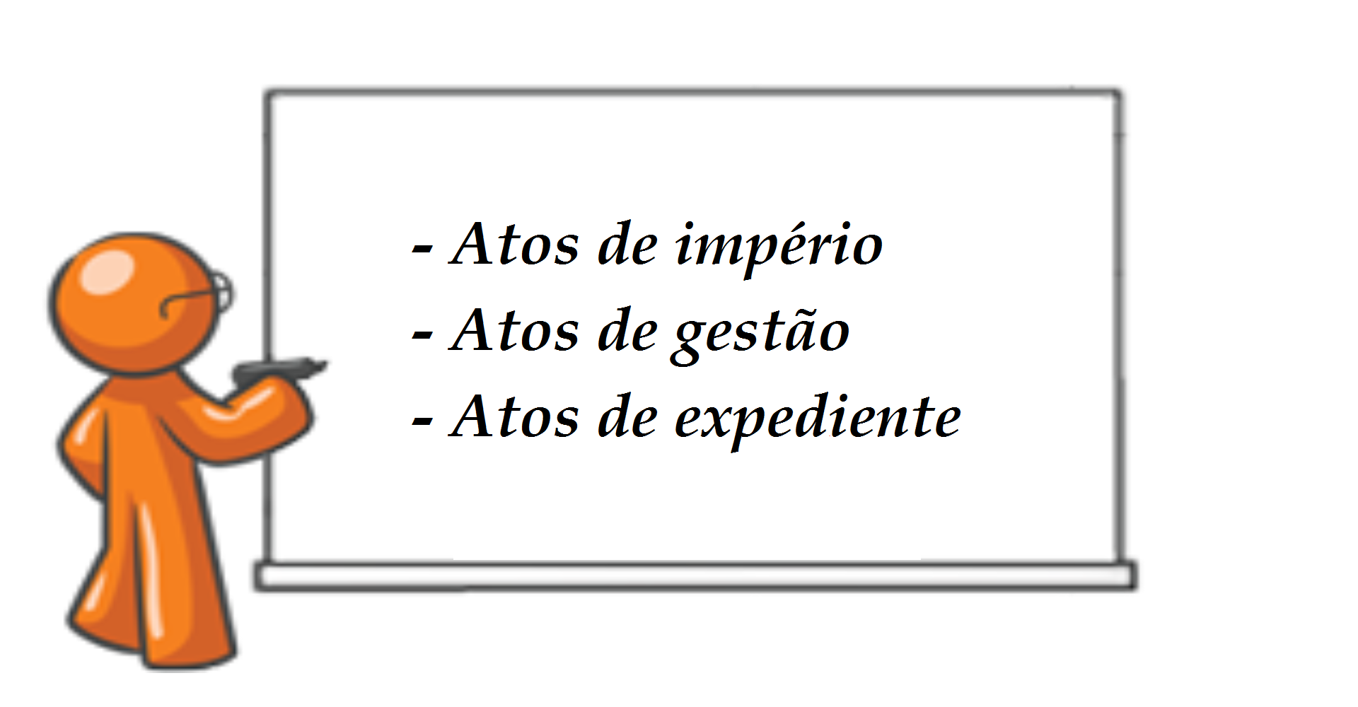 Atos administrativos de império,  de gestão e de expediente