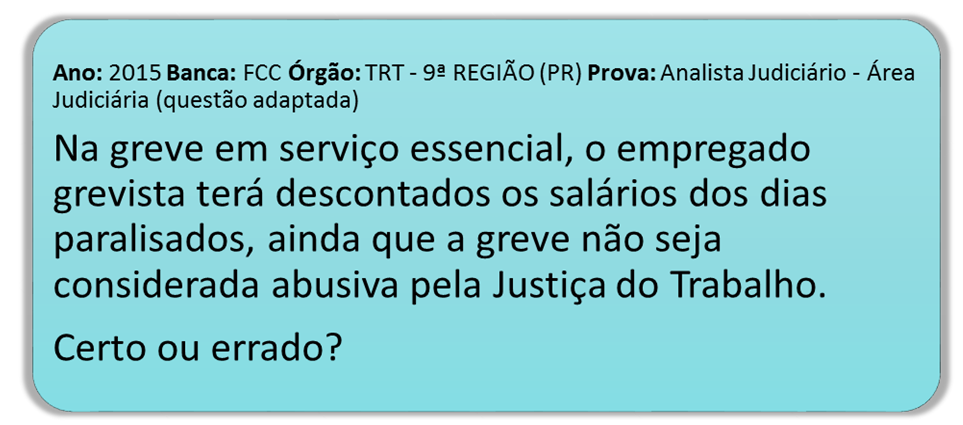 Questão de Direito do Trabalho