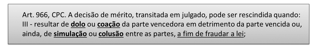 Ação Rescisória: hipóteses de cabimento